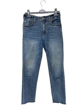 Anthropologie Pilcro The Vintage Straight High-Rise Jeans — Washed Blue 27